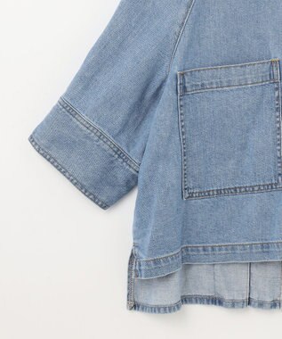 GRACE CONTINENTAL バックタックデニムシャツ インディゴ