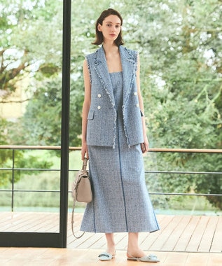 GRACE CONTINENTAL フラップショルダーバッグ ベージュ