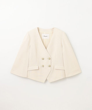 GRACE CONTINENTAL ケープスリーブジャケット ベージュ