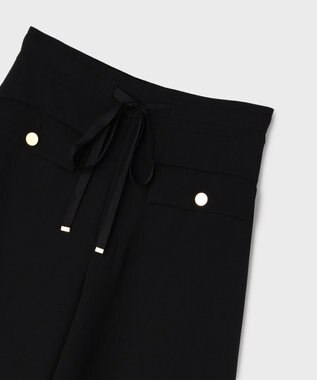 GRACE CONTINENTAL ワイドフレアパンツ ブラック