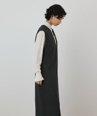GRACE CONTINENTAL ストレートジャンパースカート チャコール