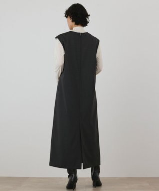 GRACE CONTINENTAL ストレートジャンパースカート チャコール
