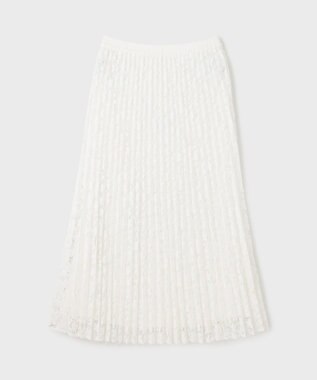 GRACE CONTINENTAL レースプリーツスカート ホワイト