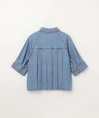 GRACE CONTINENTAL バックタックデニムシャツ インディゴ
