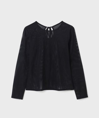 GRACE CONTINENTAL チュールシアートップ ブラック