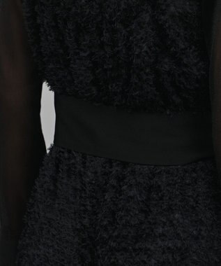 GRACE CONTINENTAL カットジャガードサロペット ブラック