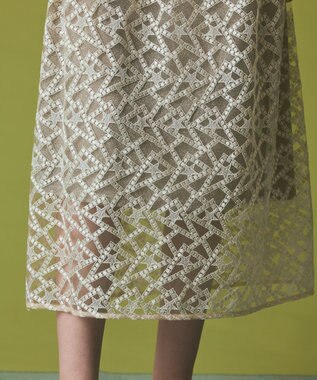 GRACE CONTINENTAL スターembチュールスカート キナリ