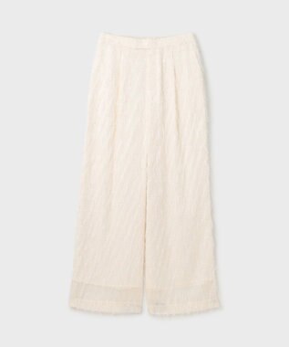 GRACE CONTINENTAL フリンジワンタックパンツ キナリ