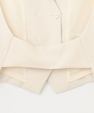 GRACE CONTINENTAL ケープスリーブジャケット ベージュ