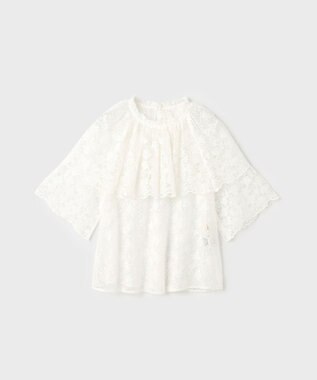 GRACE CONTINENTAL レースケープブラウス キナリ