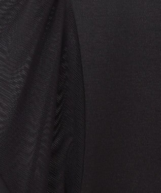 GRACE CONTINENTAL シアーフレアスリーブトップ ブラック