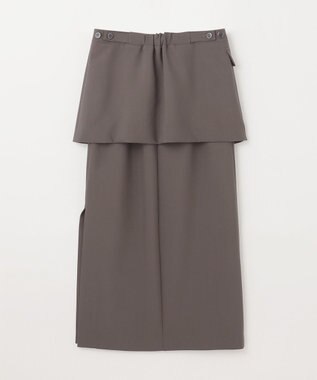 GRACE CONTINENTAL レイヤードペンシルスカート グレー