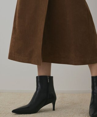 GRACE CONTINENTAL フェイクスウェードフレアスカート ブラウン