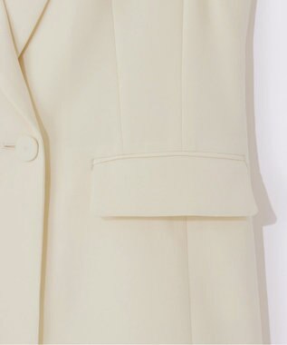 GRACE CONTINENTAL トリアセテーラードジレ キナリ