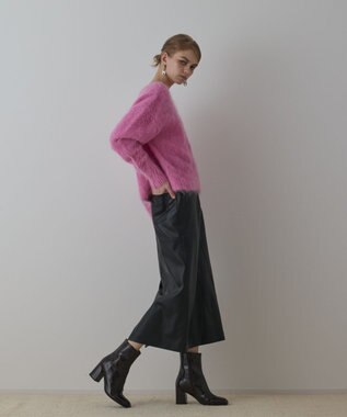 GRACE CONTINENTAL オーバーニットトップ ピンク