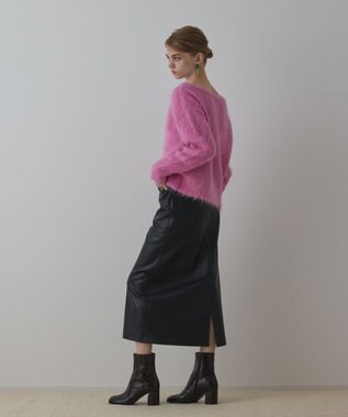 GRACE CONTINENTAL オーバーニットトップ ピンク