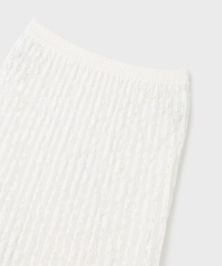 GRACE CONTINENTAL レースプリーツスカート ホワイト