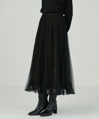 GRACE CONTINENTAL チュールバルーンスカート ブラック