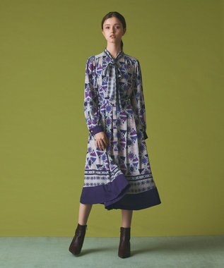 GRACE CONTINENTAL キカボウタイドレス パープル