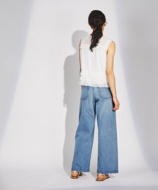 GRACE CONTINENTAL ワイドデニムパンツ インディゴ