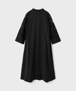 GRACE CONTINENTAL カットワークAラインワンピース ブラック