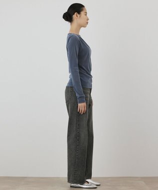 GRACE CONTINENTAL フロッキードレープトップス ブルー