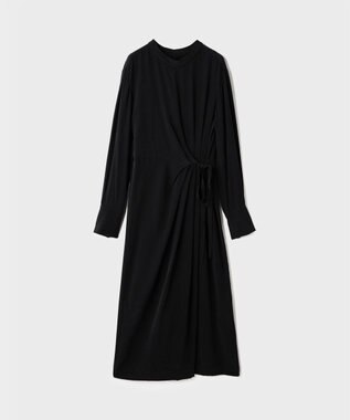 GRACE CONTINENTAL シルクデシンドレープワンピース ブラック