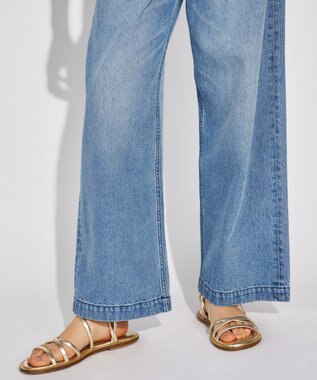 GRACE CONTINENTAL ワイドデニムパンツ インディゴ