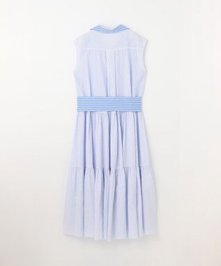 GRACE CONTINENTAL ティアードコンビシャツワンピース ストライプ