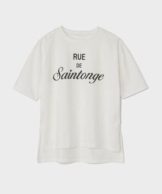 GRACE CONTINENTAL レタードプリントTシャツ ホワイト