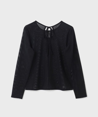 GRACE CONTINENTAL チュールシアートップ ブラック