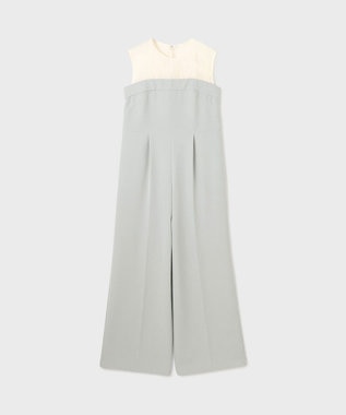 GRACE CONTINENTAL オーガン切替サロペ グレー