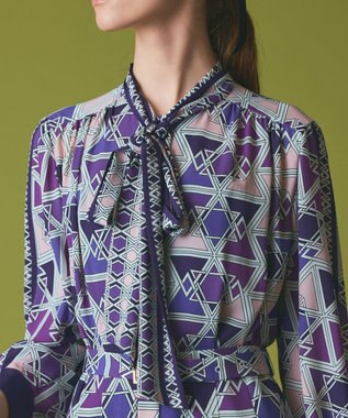 GRACE CONTINENTAL キカボウタイドレス パープル