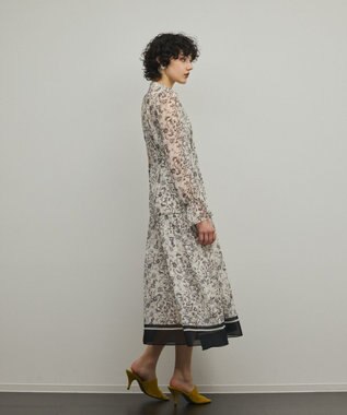 GRACE CONTINENTAL ドロストティアードフレアワンピース キナリ