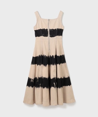 GRACE CONTINENTAL デニム切替サーキュラーワンピース ベージュ