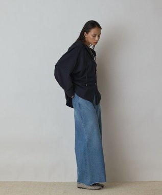 GRACE CONTINENTAL ドルマンフ－ディシャツ ストライプ