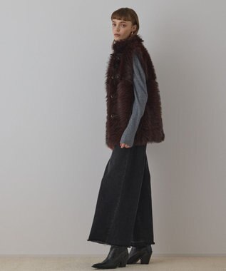 GRACE CONTINENTAL URBANCODE 衿付きジレ ブラウン