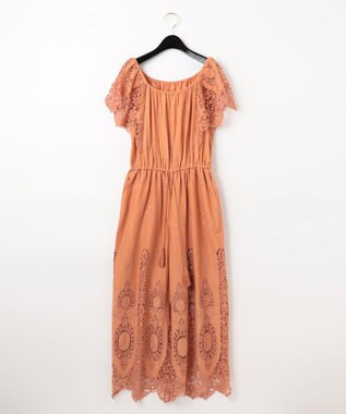 いちご　GRACE CONTINENTAL カットワーク　サロペット LIFE STYLE WEAR】カットワークサロペット / GRACE CONTINENTAL