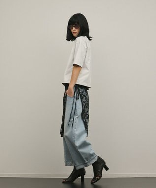 GRACE CONTINENTAL レイヤードロゴＴシャツ ホワイト