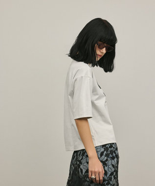 GRACE CONTINENTAL レイヤードロゴＴシャツ ホワイト