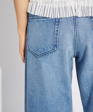 GRACE CONTINENTAL ワイドデニムパンツ インディゴ