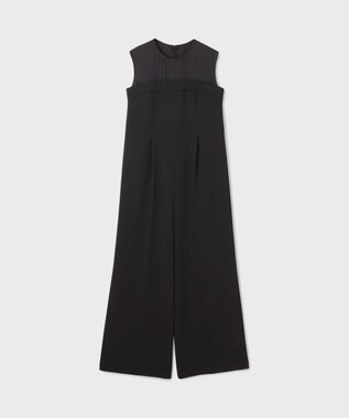 GRACE CONTINENTAL オーガン切替サロペ ブラック