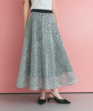 GRACE CONTINENTAL フェザーembドレス ホワイト