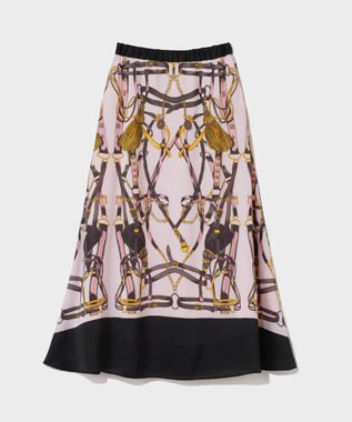 GRACE CONTINENTAL マリンスカーフロングスカート ピンク