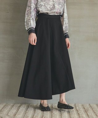 GRACE CONTINENTAL イレギュラーフレアスカート ブラック