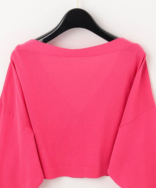 GRACE CONTINENTAL ショートルーズニットカーディガン ピンク