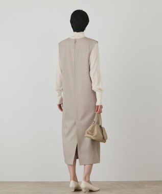 GRACE CONTINENTAL ストレートジャンパースカート ベージュ