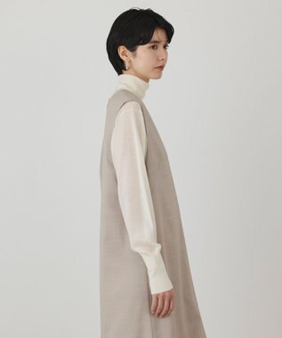 GRACE CONTINENTAL ストレートジャンパースカート ベージュ