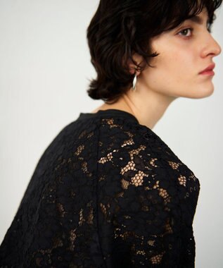 GRACE CONTINENTAL レースコンビブラウス ブラック