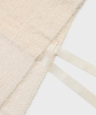 GRACE CONTINENTAL フェザーチュールストール ホワイト